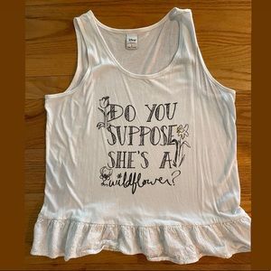 Lauren Conrad Do You Suppose She’s A Wildflower peplum tank